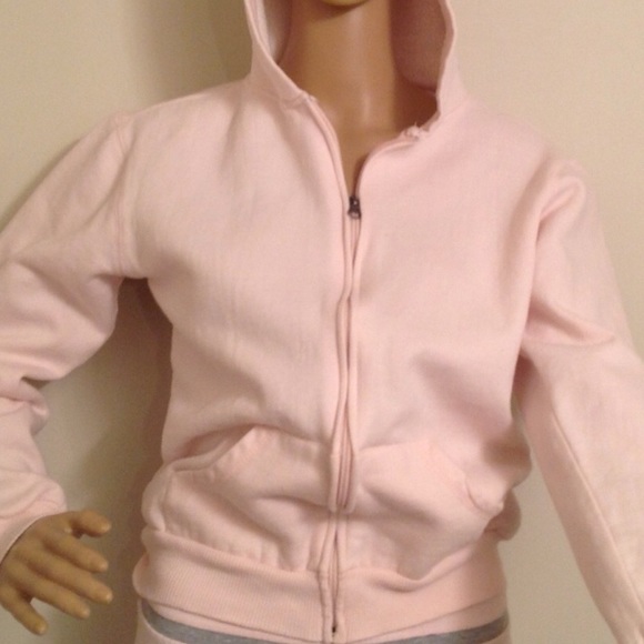 Pink zip up hoodie size medium - Picture 1 of 4